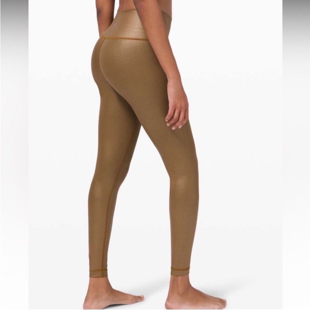 Gold/Brown Lululemon Leggings - Picture 13 of 14